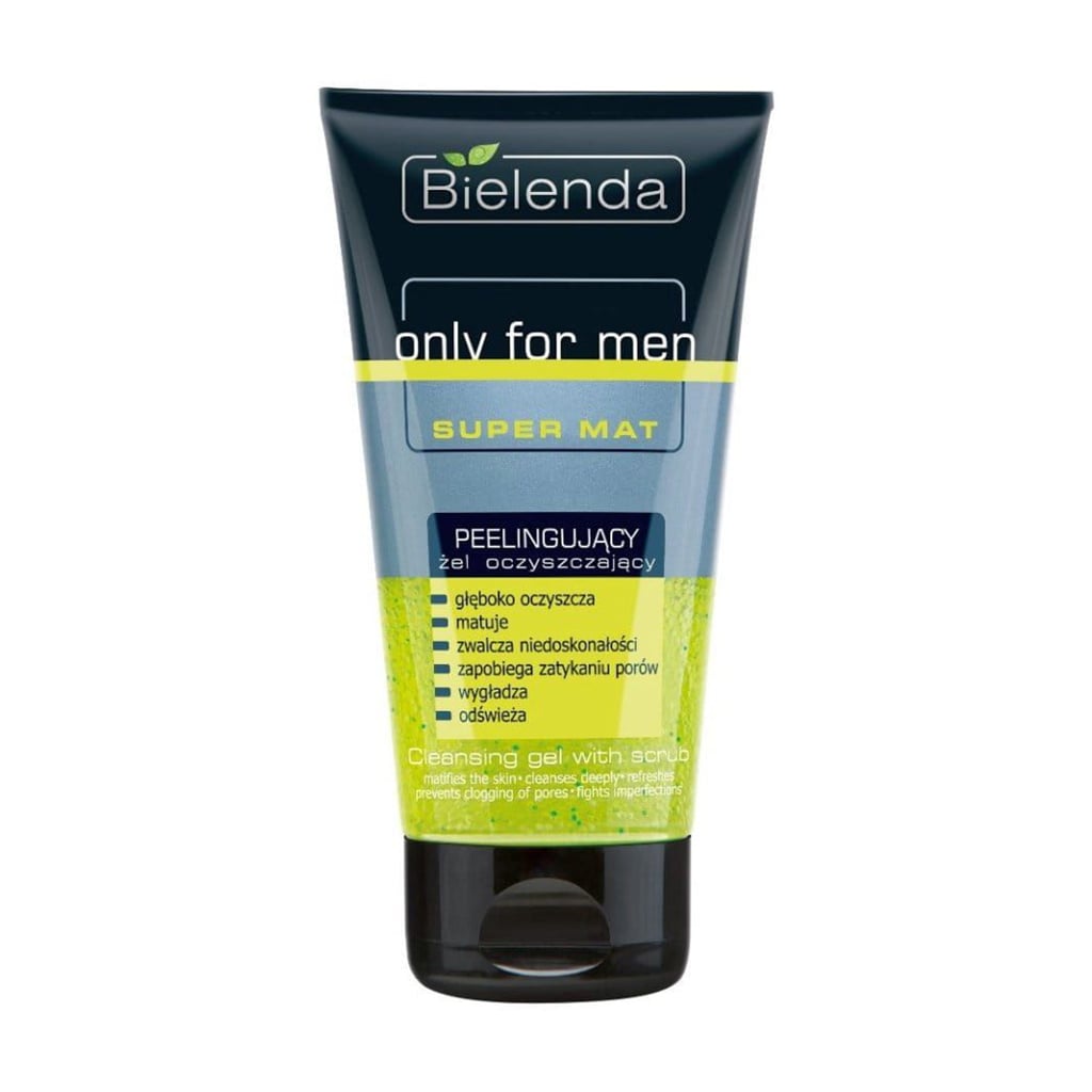 Очищувальний гель-пілінг для обличчя Bielenda Only For Men Super Matt, 150 мл